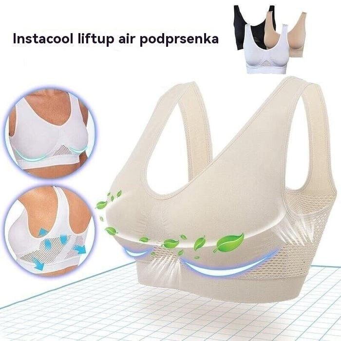 😍【Balenie 3 kusov】Bezšvová športová podprsenka pre väčšie veľkosti ❤️ Priedušná a chladivá 【40-120 kg】