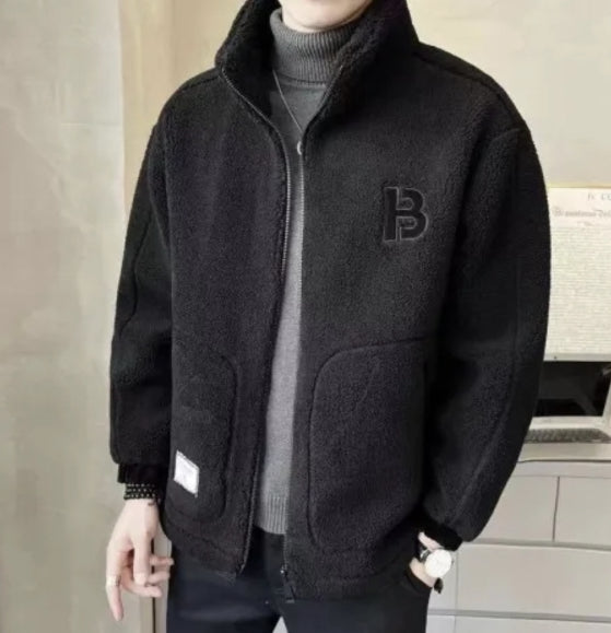 ⛄【L-6XL】Χειμερινό φλις μπουφάν, βαμβακερό παλτό, χοντρό βαμβακερό παλτό από δέρμα αρνιού, ζεστό παλτό