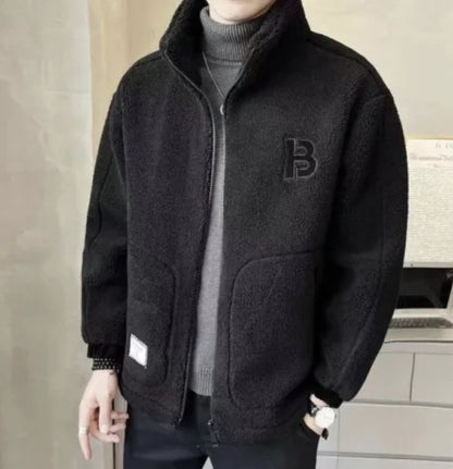 ⛄【L-6XL】Χειμερινό φλις μπουφάν, βαμβακερό παλτό, χοντρό βαμβακερό παλτό από δέρμα αρνιού, ζεστό παλτό