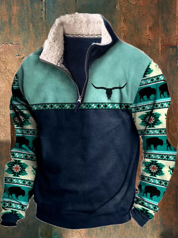 🔥🧥Νέο ανδρικό φθινοπωρινό-χειμερινό πουκάμισο με τρισδιάστατο ρετρό σχέδιο και ζεστή μακριά μανίκια