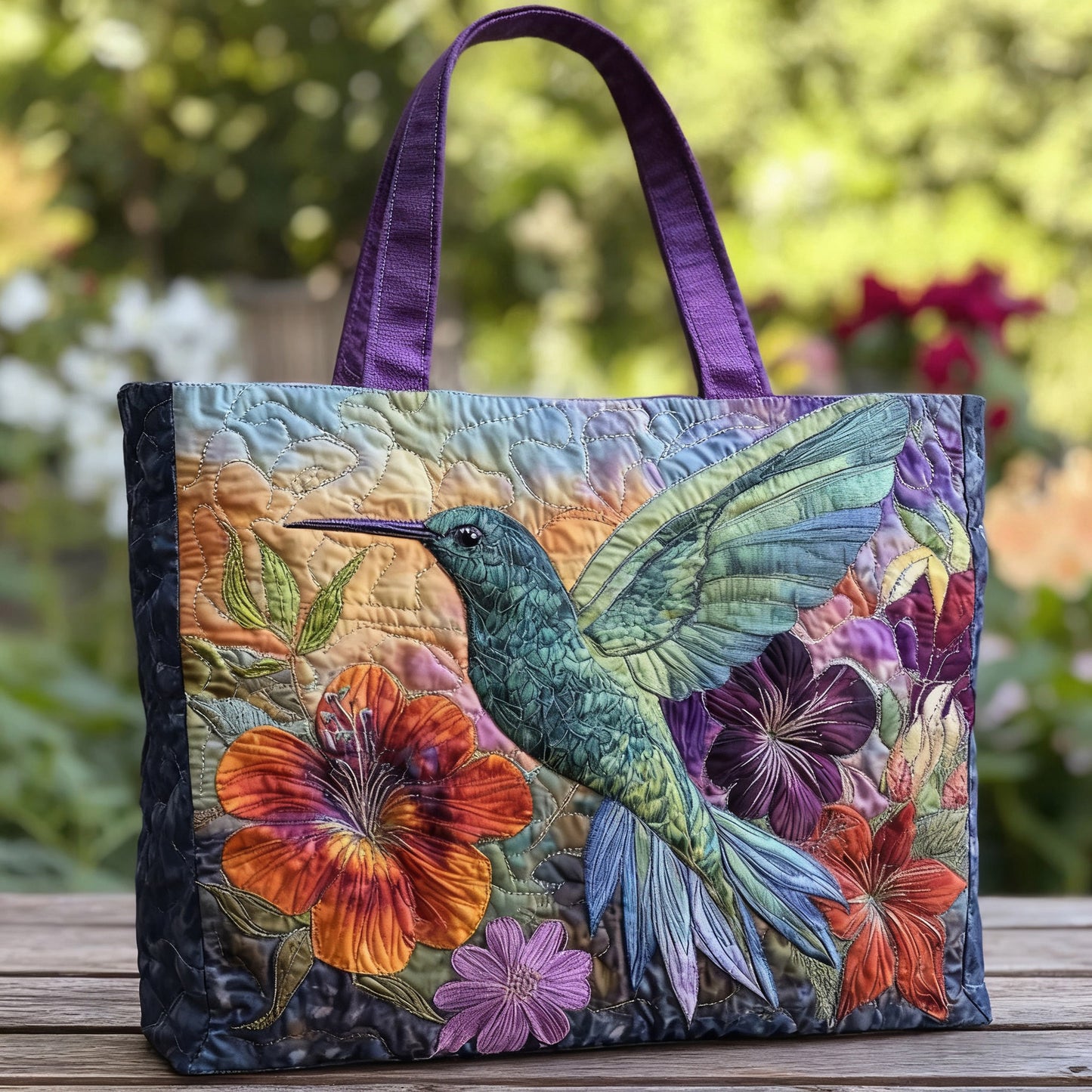 🔥👜Bolsa de mano con diseño floral personalizado (Disponible en 3 tamaños)