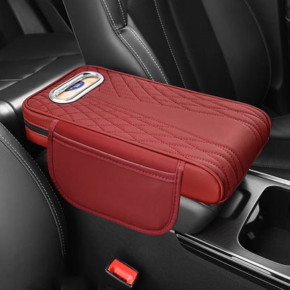 🚗Reposabrazos para coche de cuero genuino multifuncional 3 en 1