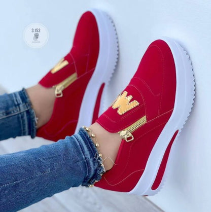 🔥【30% OFF】🔥【35-43】 2025 Dámska ležérna obuv so silnou podrážkou na zips