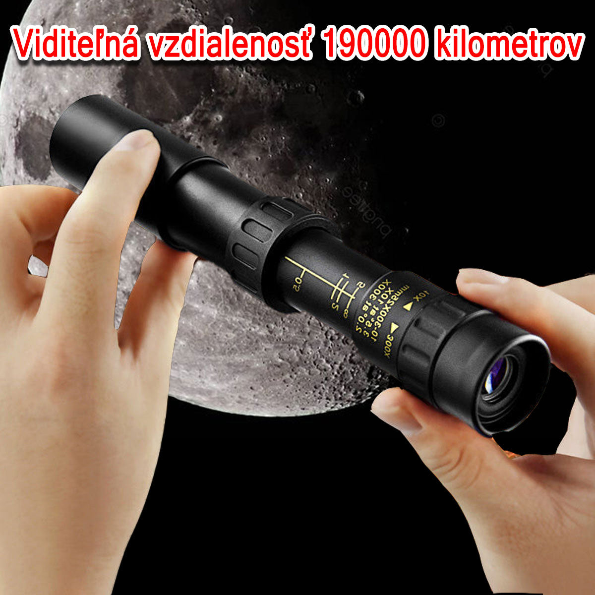 🔥Vysoká kvalita, super nízka cena Profesionálny Ďalekohľad HD s 10 – 300-násobným priblížením Výkonný prenosný ďalekohľad