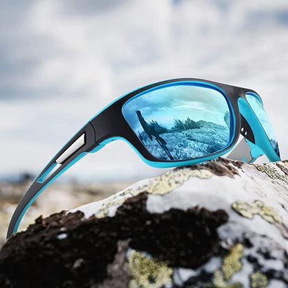 🚵‍♂️😎 ⚡ Męskie sportowe okulary przeciwsłoneczne, polaryzacyjne, z prawdziwą lustrzaną soczewką, nowoczesne i odporne na kurz, idealne do jazdy na rowerze na świeżym powietrzu-4064882