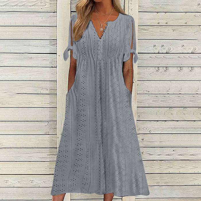 【🏆Hot Product】👗2025 Jednoduché a krásne jednofarebné šaty