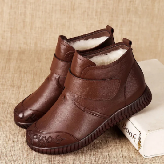 2025 κοντές μπότες από μαλακό μαλλί, αντιολισθητικές