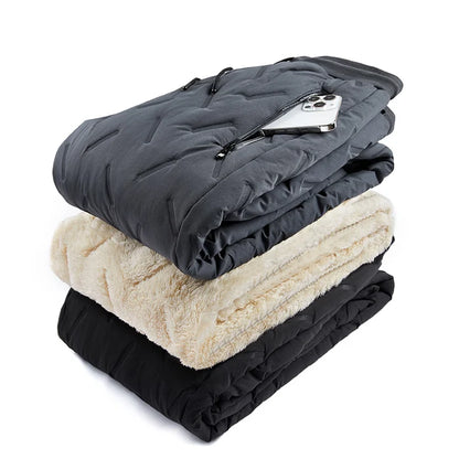 [L-7XL, 45-125kg] Zimný fleece a hrubé nohavice z jahňacej vlny, voděodolné, teplé a pohodlné