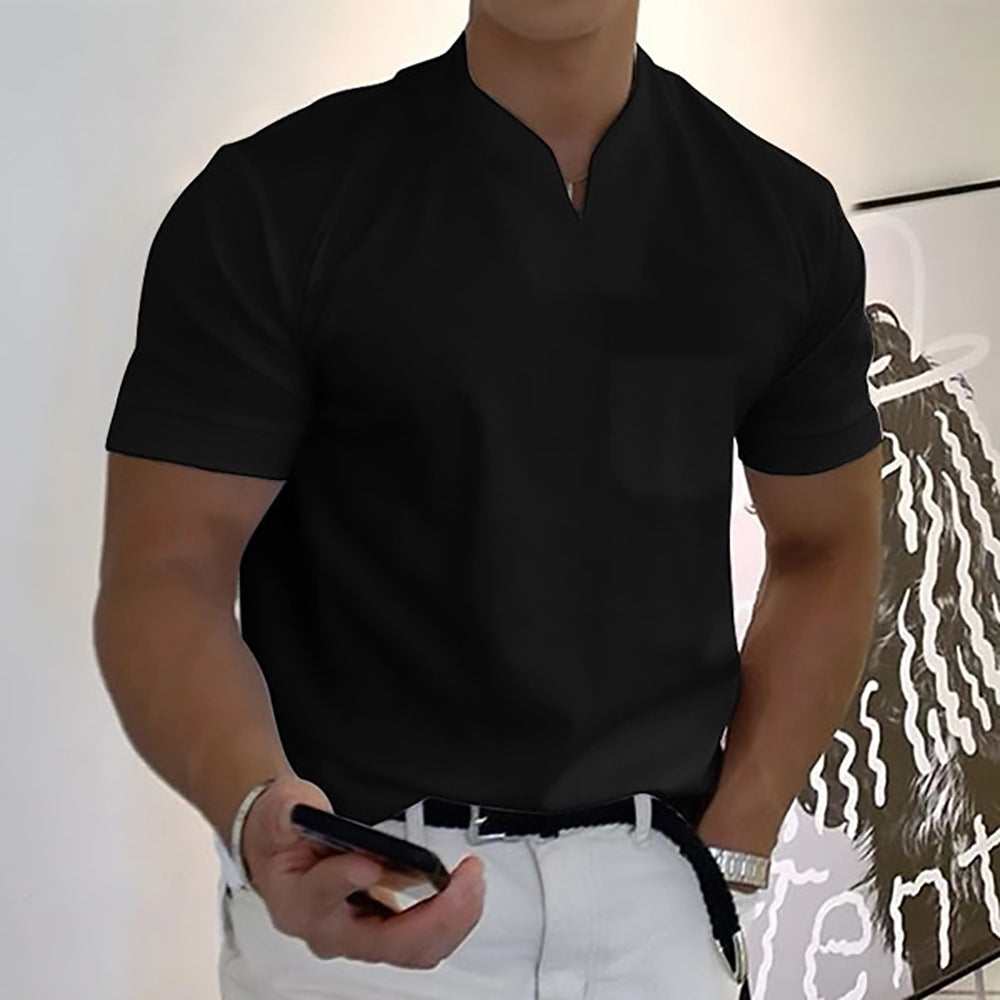 💪50% OFF【S-5XL】👔Polo deportivo para hombre en tallas grandes, de algodón elástico