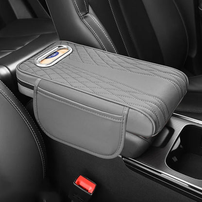 🚗Reposabrazos para coche de cuero genuino multifuncional 3 en 1