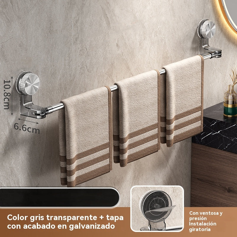 🎁✨🚿Diseño ligero y sin perforaciones —Toallero retráctil con ventosa
