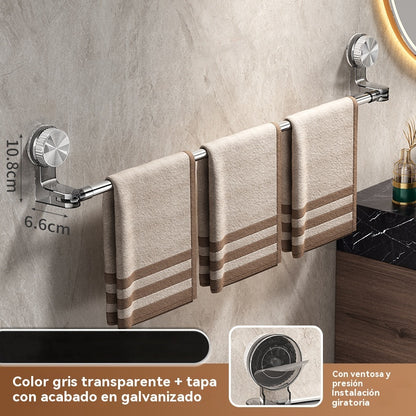 🎁✨🚿Diseño ligero y sin perforaciones —Toallero retráctil con ventosa