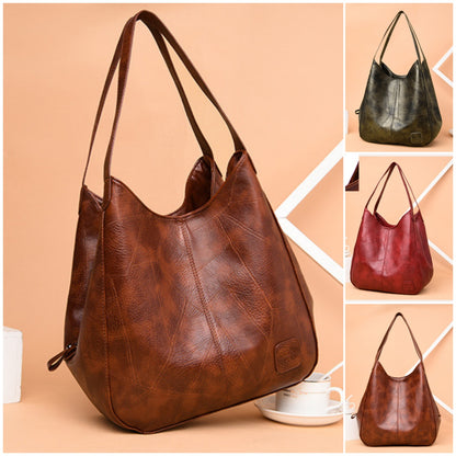 👜2025 nova torba za rame od prave kože, ručno izrađena, moderna i svestrana