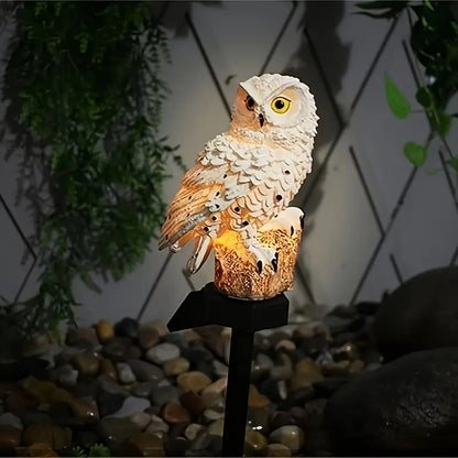 [Časovo obmedzená zľava 50 %] 🦉 Dekoratívne solárne svetlo v tvare sovy – Pridajte teplé svetlo do svojej záhrady