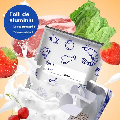 🔥🔥Celkom 30 antibakteriálnych hliníkových fóliových vrecúšok, super jednoduché použitie, pre zachovanie čerstvosti.
