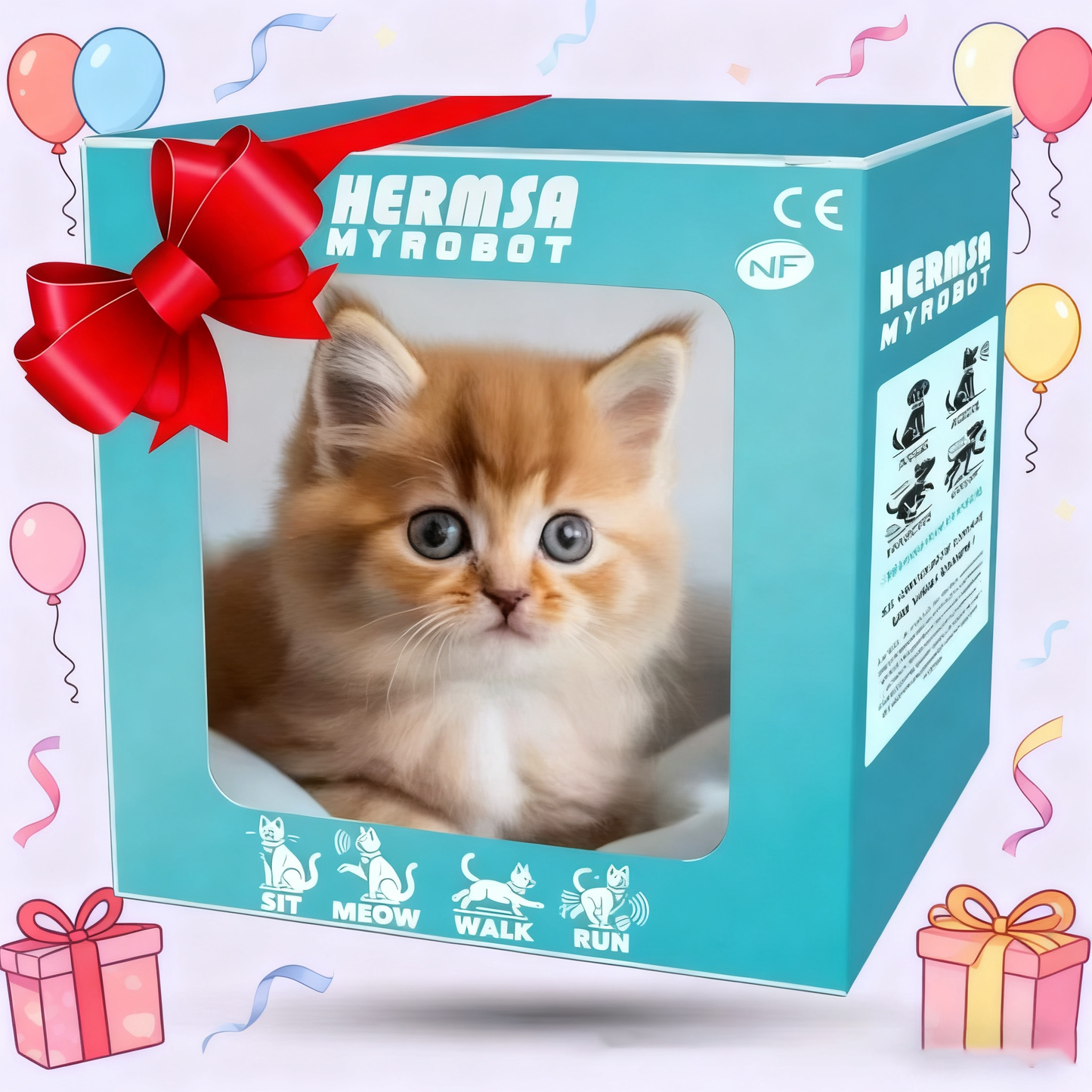 🎁🐱🐶Έκπτωση - 🔥Το λούτρινο γατάκι-ρομπότ μου