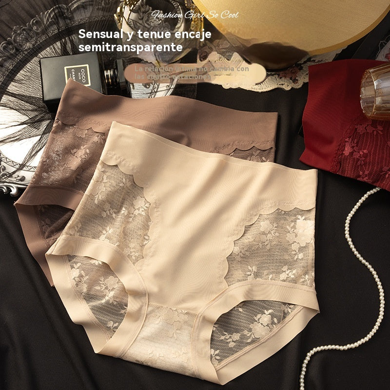 Conjunto de cinco piezas de bragas de encaje sin costuras de alta elasticidad para mujer, con funciones de control de abdomen, levantamiento de glúteos y levantamiento de glúteos.