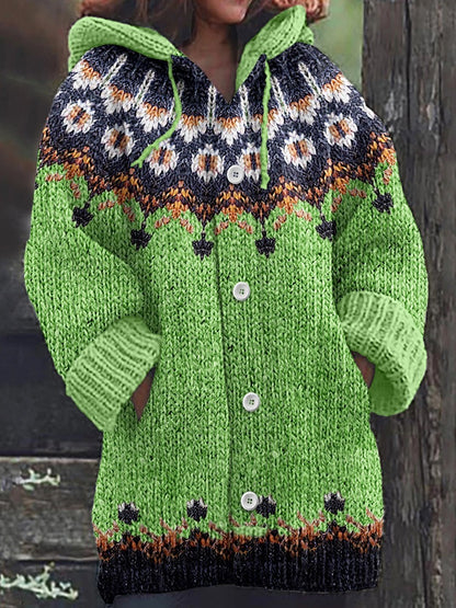 🥰2024 zimný nový pohodlný retro sveter cardigan